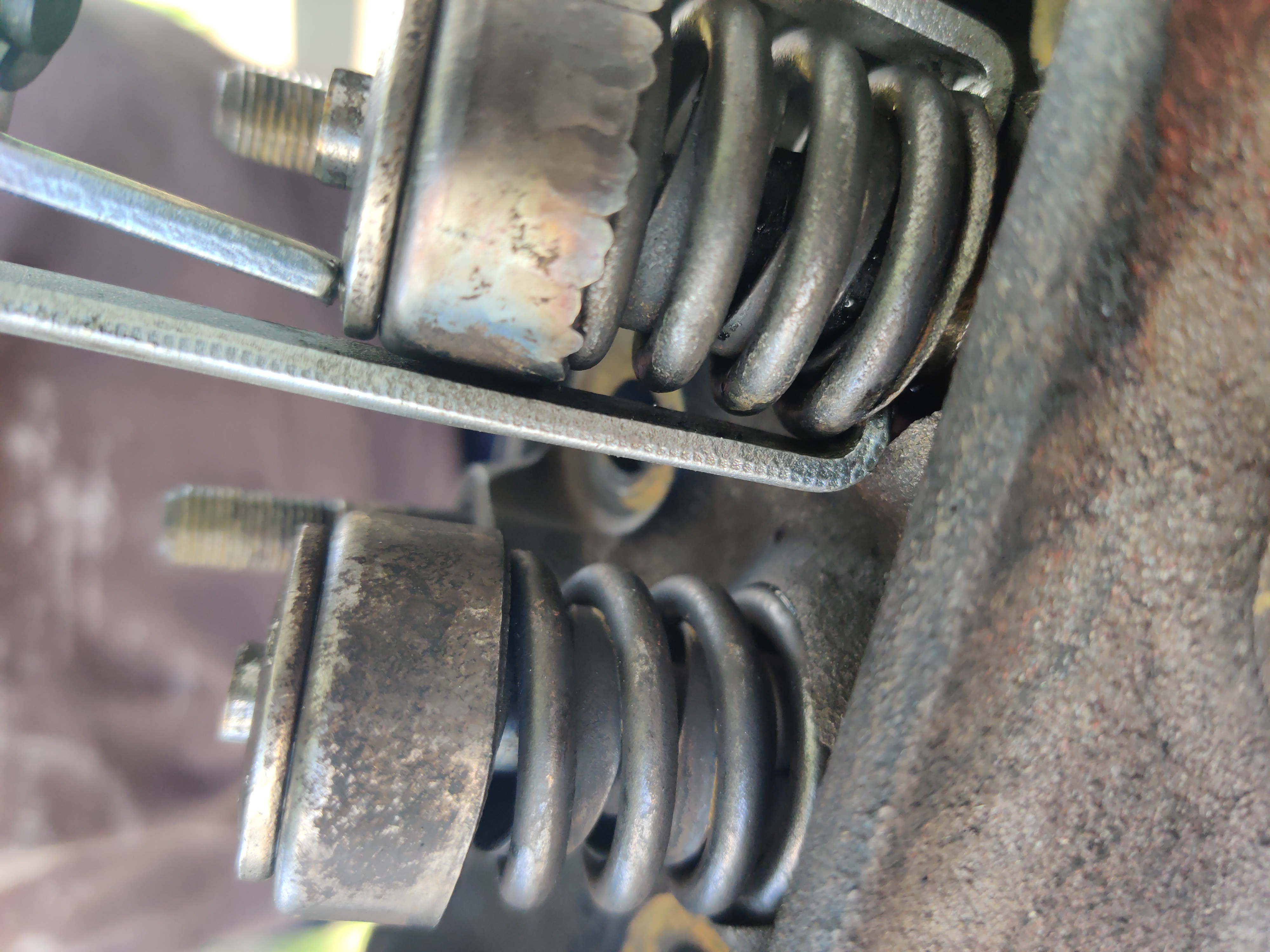 The one on the left is fine, the one on the right shows heat damage